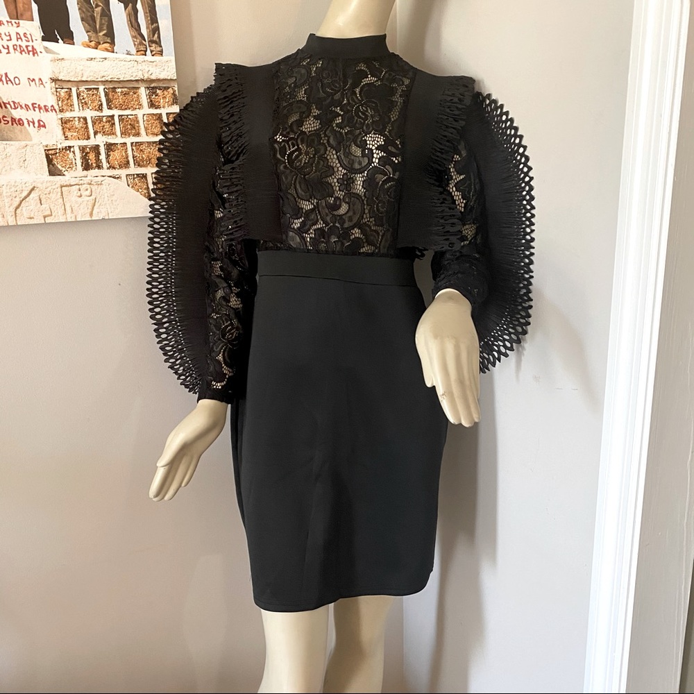 Semi Formal Lace Detail Dress